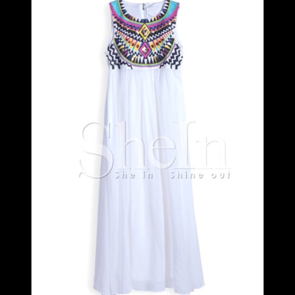 Bundle both dresses White Aztec Goddess contrast