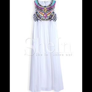 Bundle both dresses White Aztec Goddess contrast