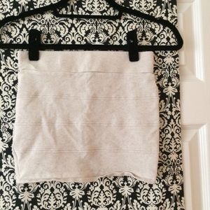 Foreign Exchange | White Short Tight Skirt