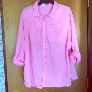 Pink Button Down