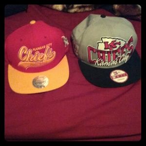 Two cheifs snap backs