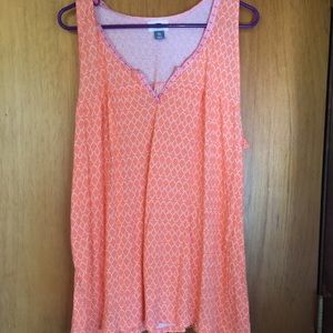 🌟 Peach Printed Tank