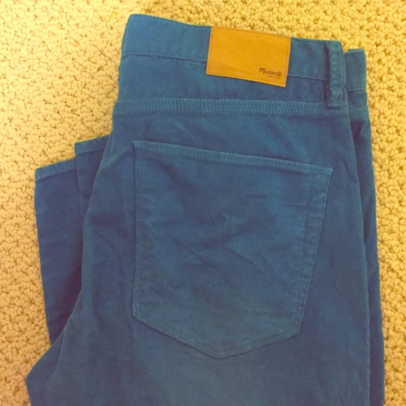 Madewell Turquoise Corduroys
