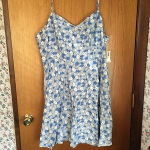 🌟Light blue floral dress!