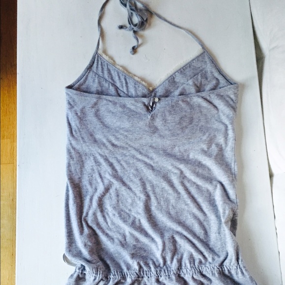 NWOT AEO HALTER WITH SATIN AND LACE DETIAL - Picture 3 of 4