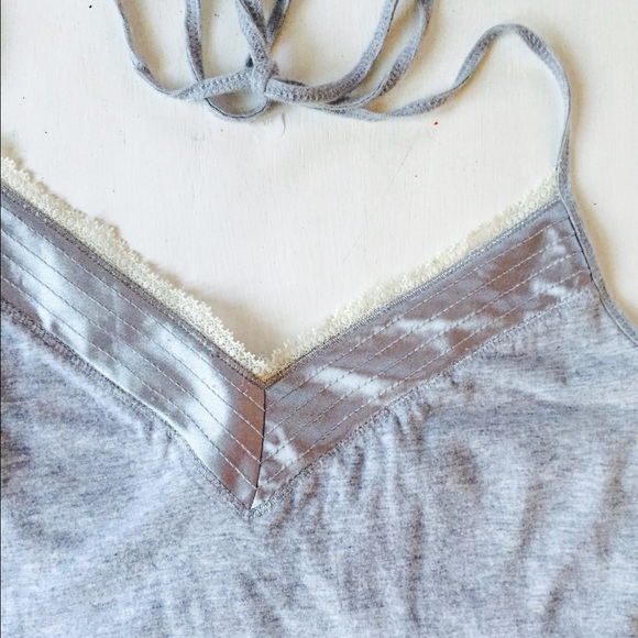 NWOT AEO HALTER WITH SATIN AND LACE DETIAL - Picture 4 of 4