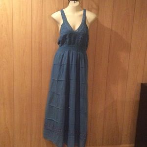 Blue maxi dress