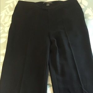 Black 'wide leg' dress pants