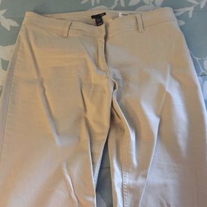 Khaki boot cut pants