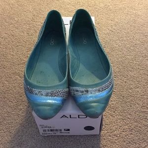 Aldo teal flats
