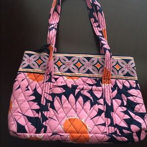 A pink small tote.