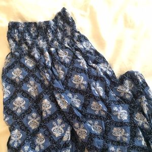 Parachute style Pants / Blue