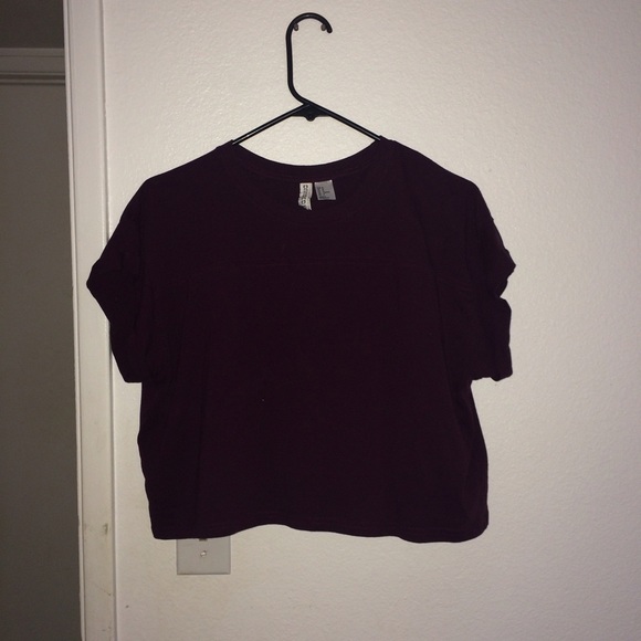 Purple crop top