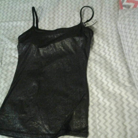 Express Dark Gray Spaghetti Strap Tanktop