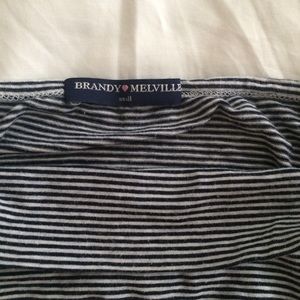 Brandy Melville | Grey striped bandeau