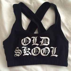 Crossback Black Sports Bra