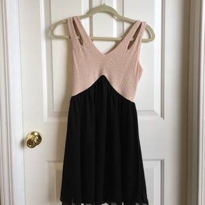 nude and party dress