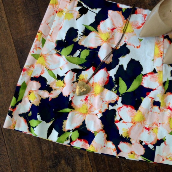 J. Crew Dresses & Skirts - J. Crew floral cotton skirt