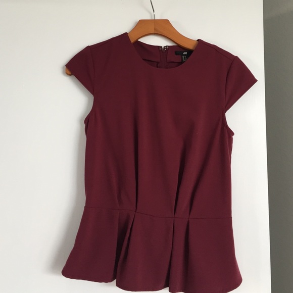 H and M Peplum Top