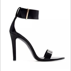 Zara Black Ankle Strap Sandal
