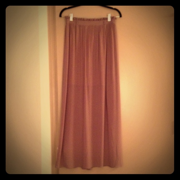 Beige maxi skirt
