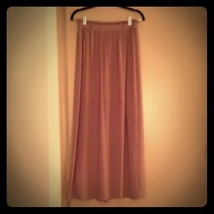 Beige maxi skirt