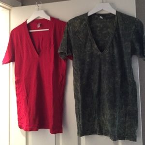 American Apparel set of 2 t shirts