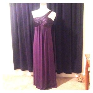 Dark purple formal gown