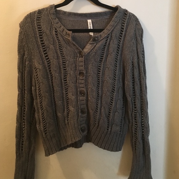 Grey button up sweater - Picture 1 of 2