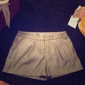 Silver glitter shorts