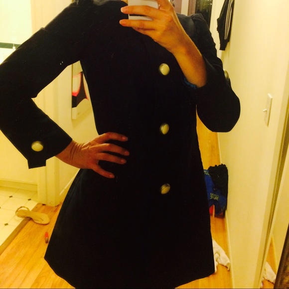 Navy long coat