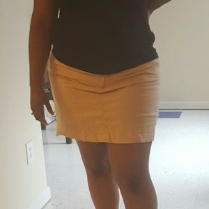 Mini khaki skort