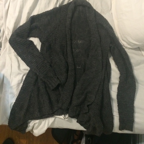 NWOT Long AnF gray cardigan