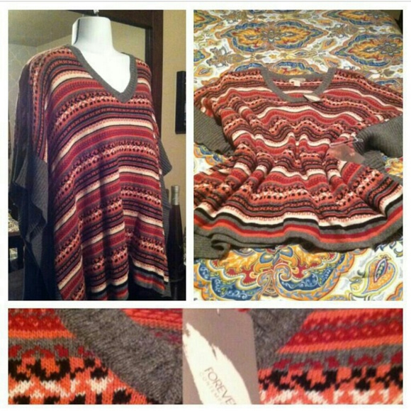 Forever 21 poncho new with tags