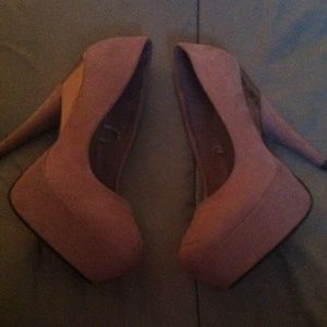 Pink Satin Heels