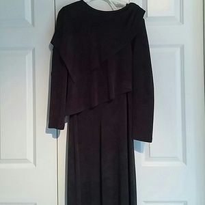 2 piece green maxi dress