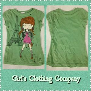 Girl's Clothing Company Parisian Green Shirt