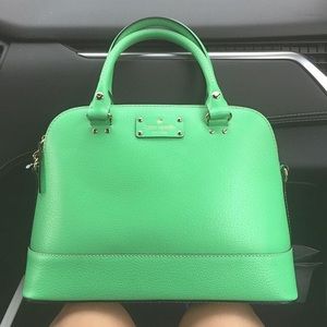 Green Kate Spade purse