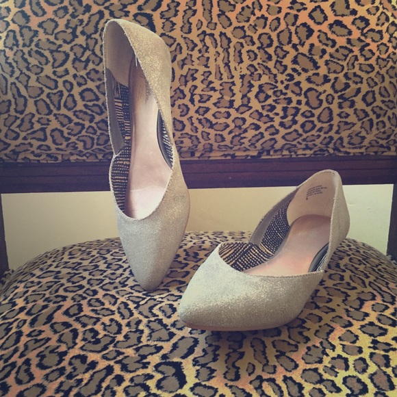 Seychelles Shoes - Super cute gently worn silver Seychelles flats!