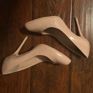 Nude Patent Steve Madden Pumps