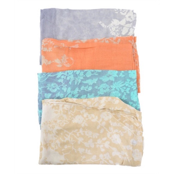 SOLD OUT! Floral Infinity Scarf - 4 colors - Picture 2 of 2