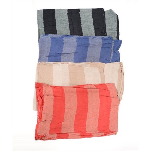 SOLD OUT! Striped Infinity Scarf -4 colors - Picture 2 of 2