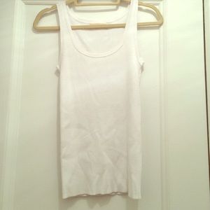 Michael Kors ribbed white tank