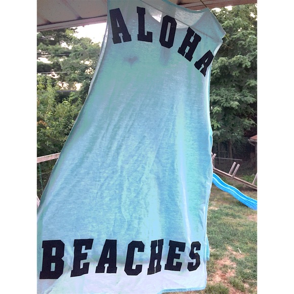 VS Pink Mint Muscle Tee - Picture 2 of 3