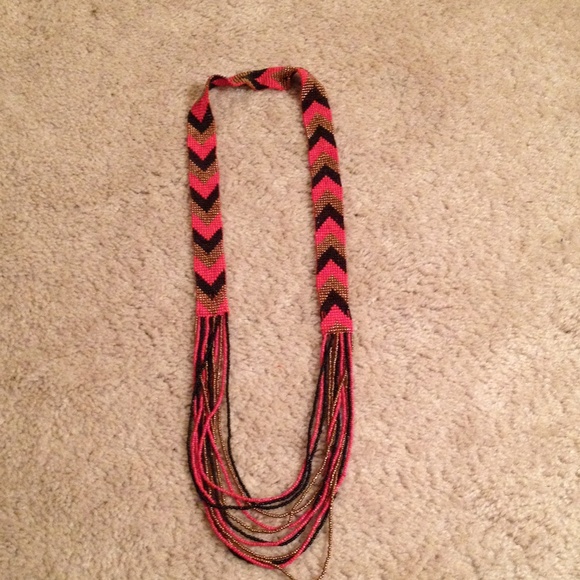 Tribal beaded necklace