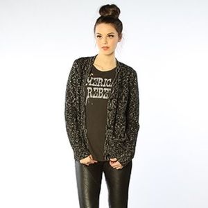 Lira pops cardigan Black&white M
