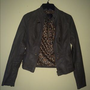 TCEC Faux Leather Jacket