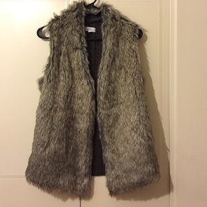 Faux fur vest