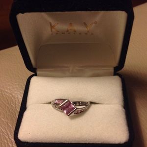 Lab-Created Pink Sapphire Ring Sterling Silver