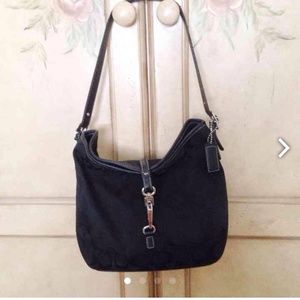 Black COACH hobo bag